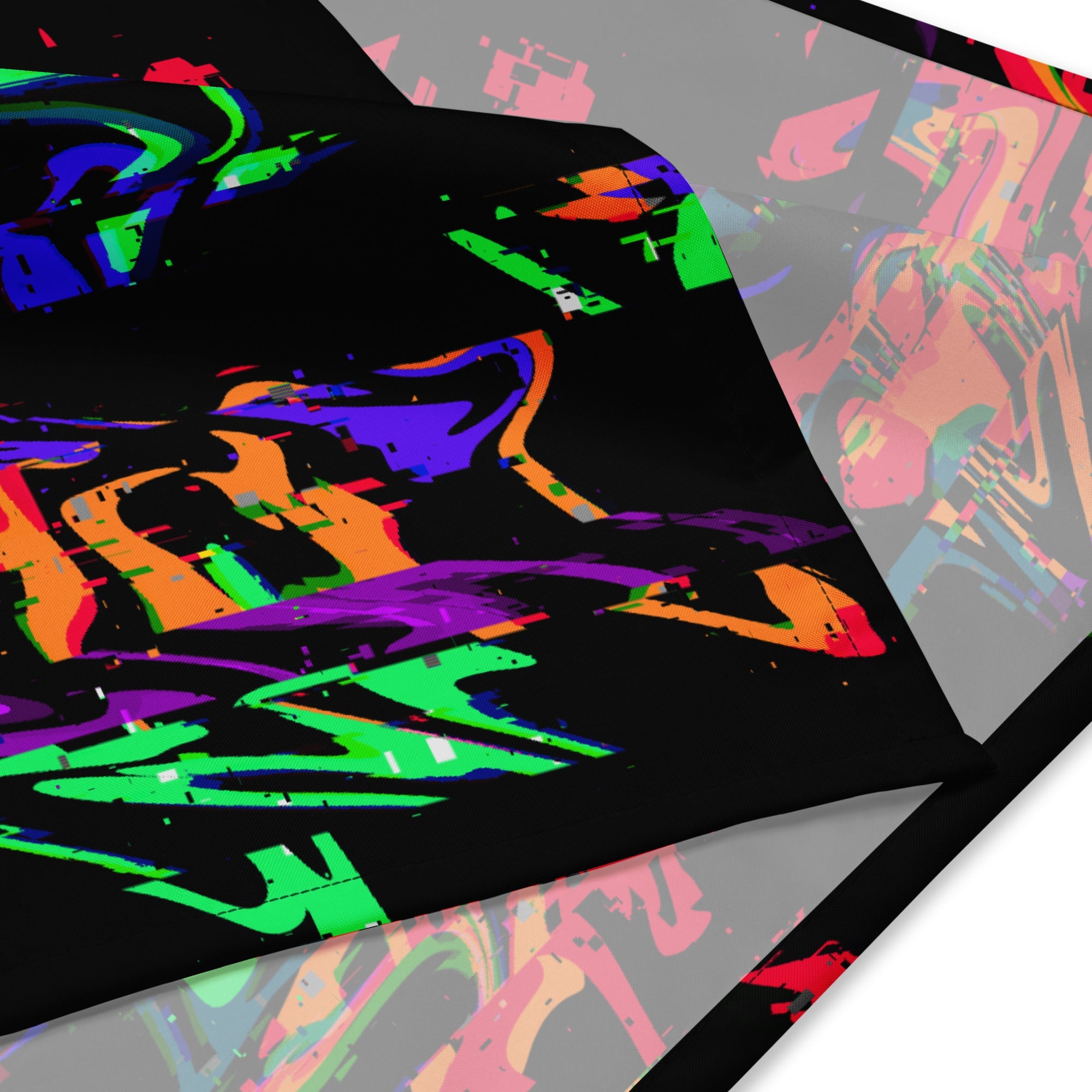 80s Graffiti Style Rave Bandana