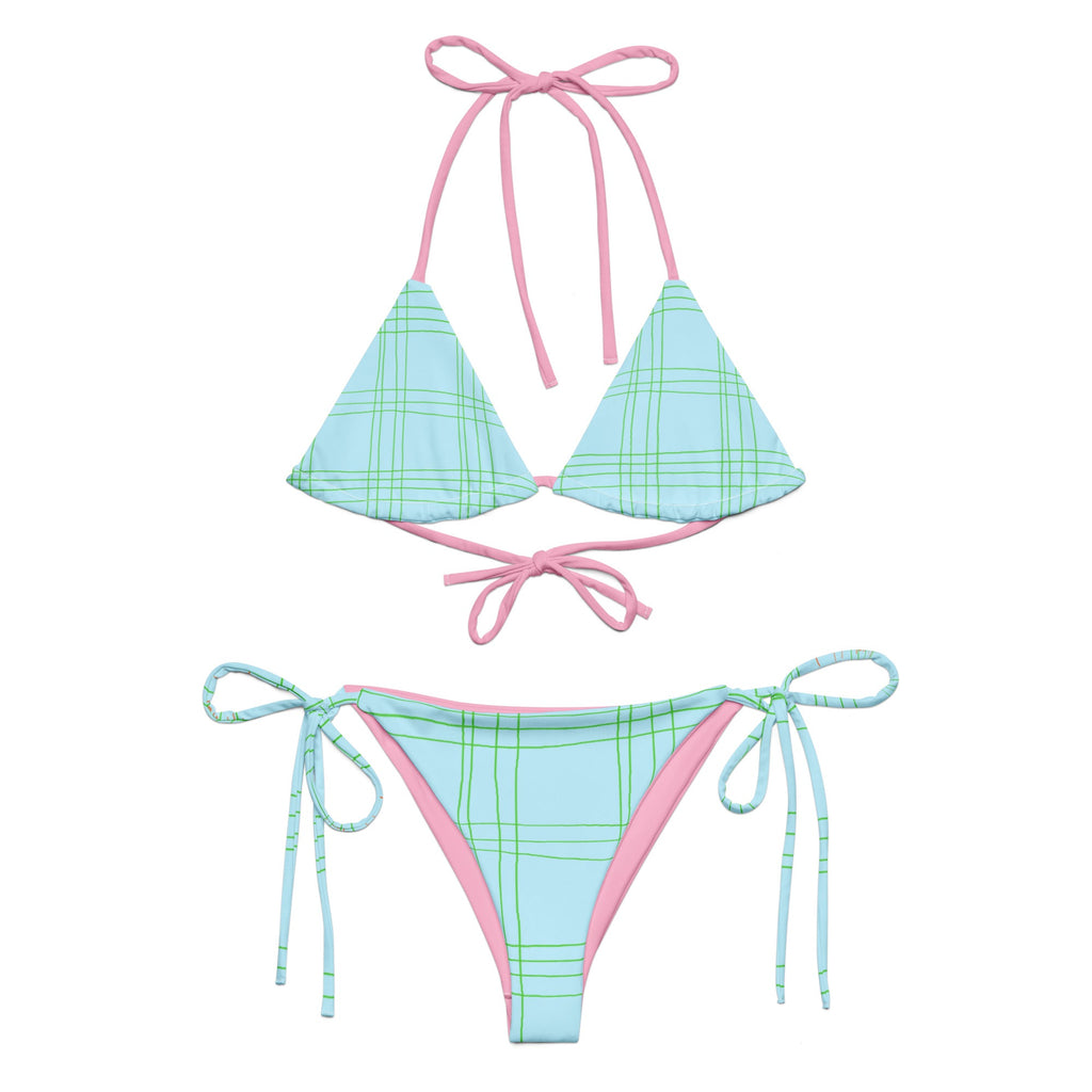 Barbara Bikini Set — Coastal Plaid