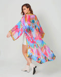 Colourful Beach Kimono Cover - up - Rave and Festival Outfit