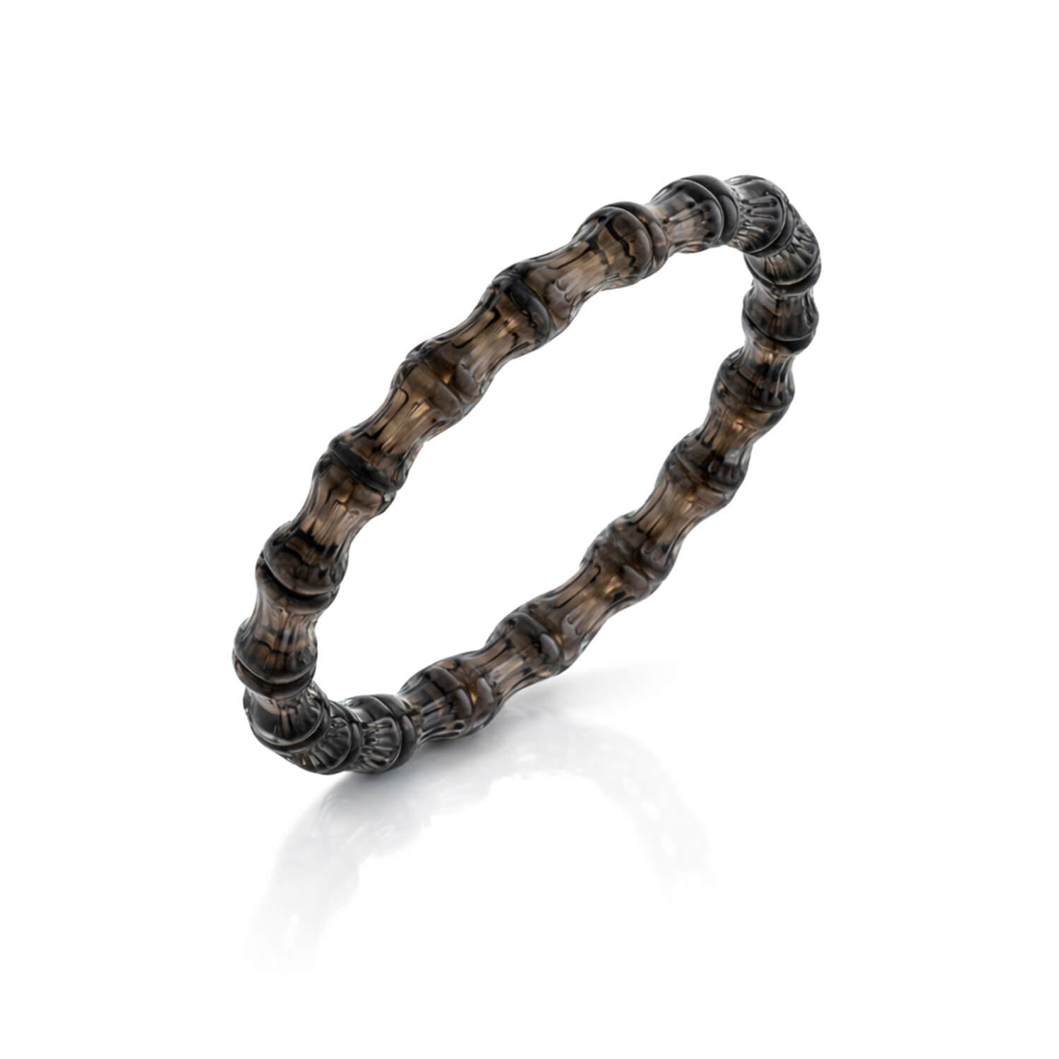 Bamboo Lucite Slip On Bangle