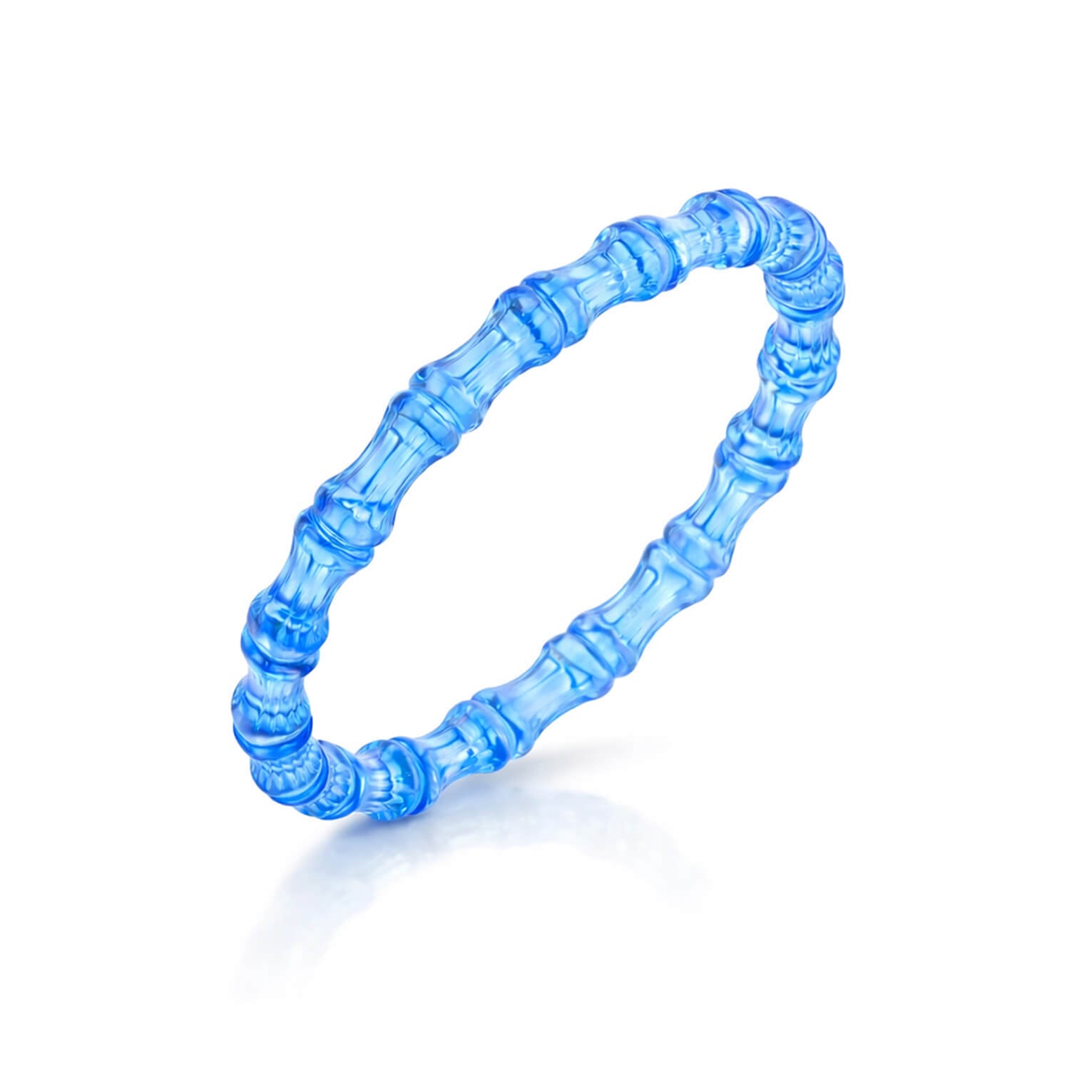 Bamboo Lucite Slip On Bangle