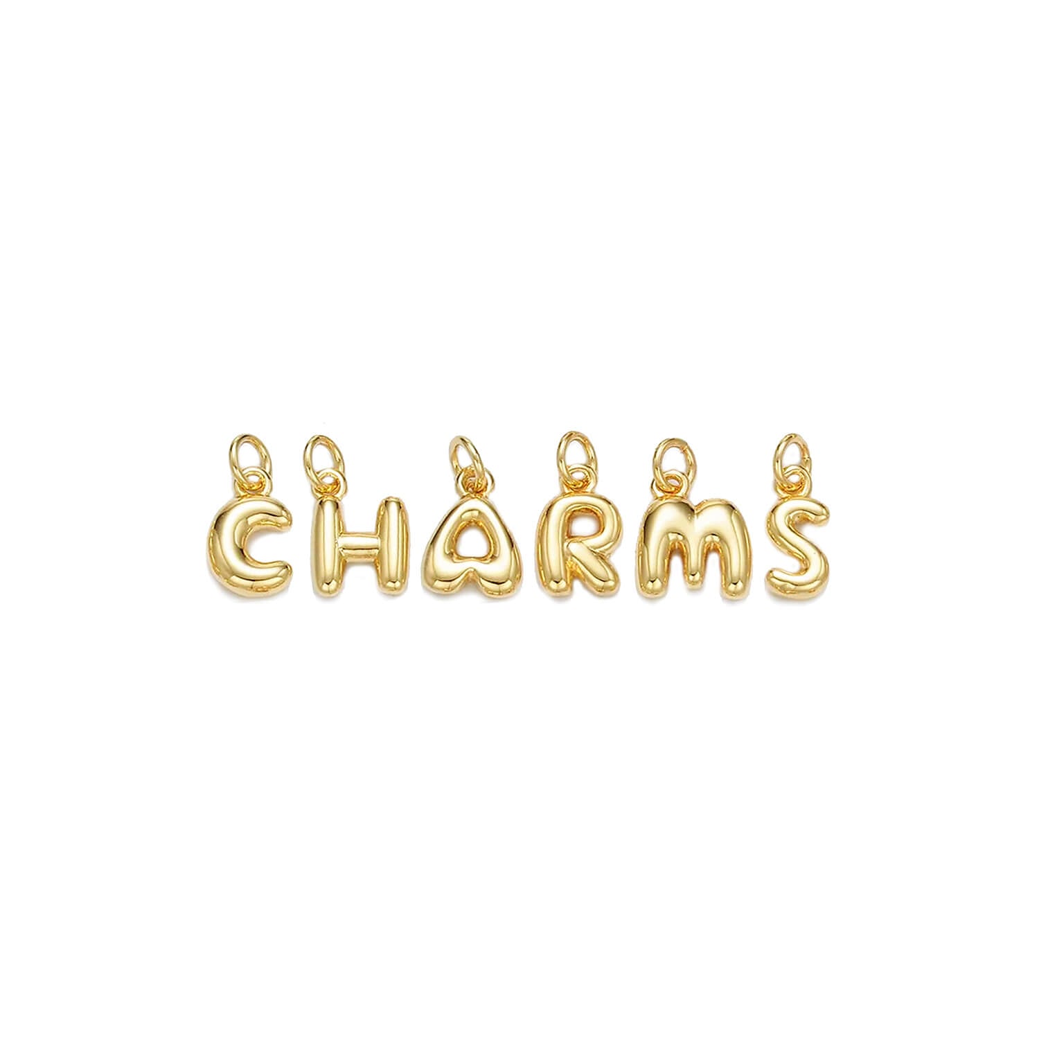 Bubble Letter Charms
