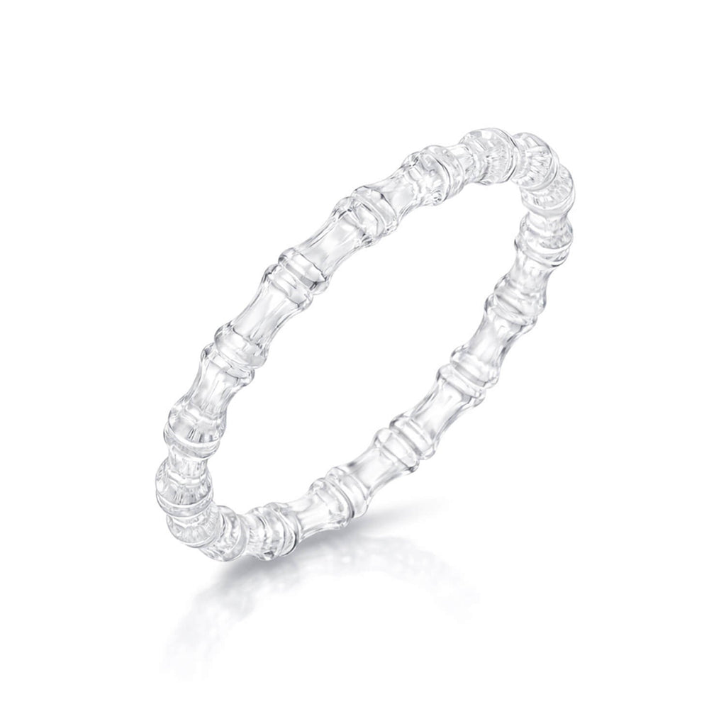 Bamboo Lucite Slip On Bangle