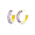 Daisy Illusion Hoop Earrings