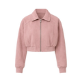 Retro Classic Stand Up Sheep Leather Short Jacket "Witch Game"