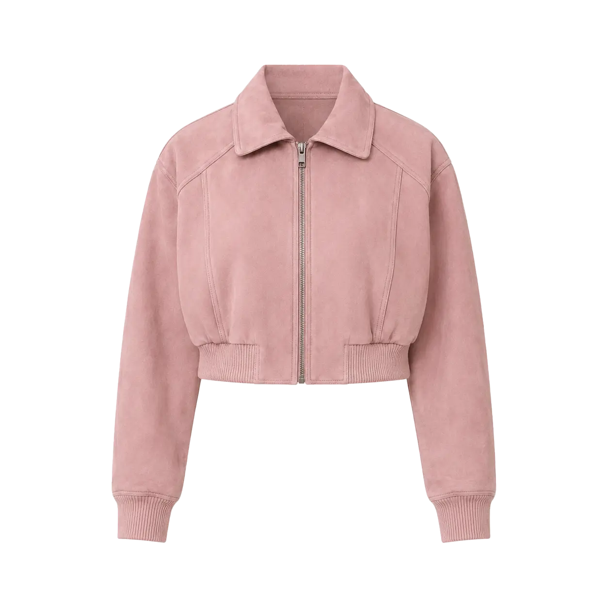 Retro Classic Stand Up Sheep Leather Short Jacket "Witch Game"
