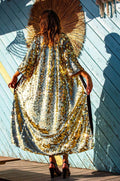 Gold Sequin Kimono for Rave and Festival Outfit