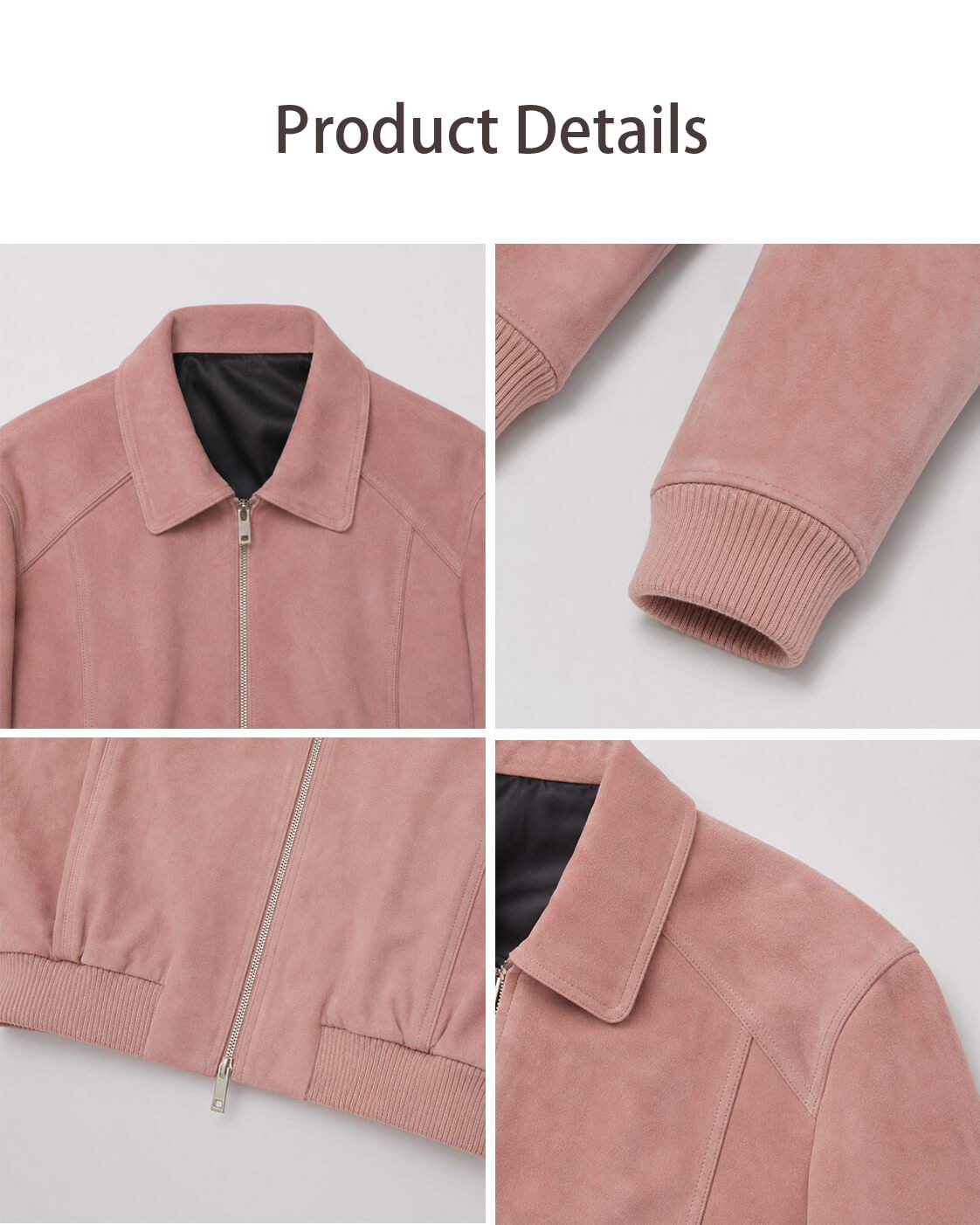 Retro Classic Stand Up Sheep Leather Short Jacket "Witch Game"