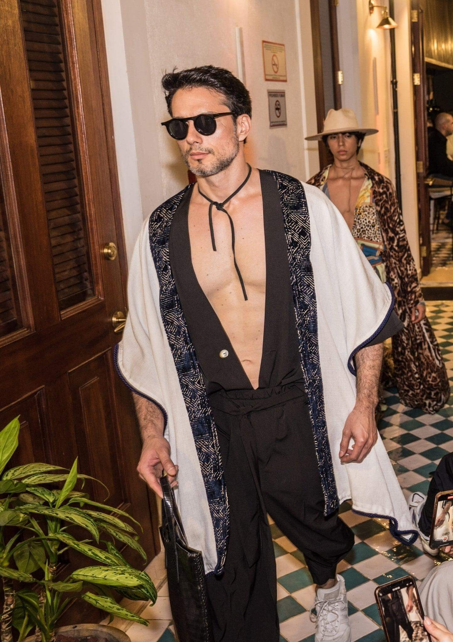 The Monarch - Linen Kimono Boho Tunic for men - Rave Clothing and Festival Outfit