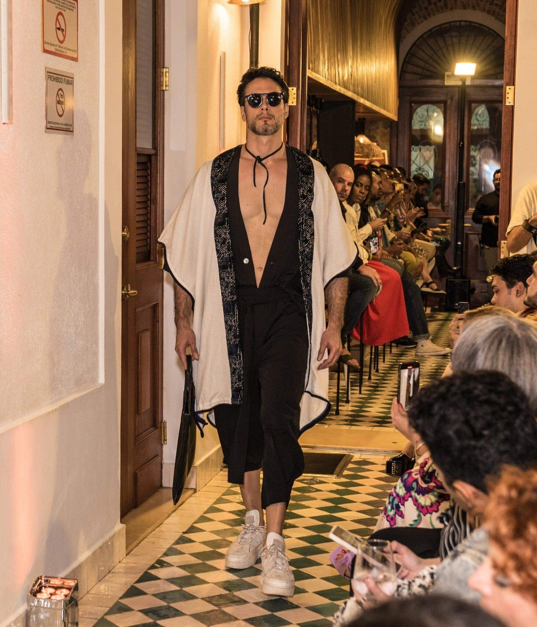 The Monarch - Linen Kimono Boho Tunic for men - Rave Clothing and Festival Outfit