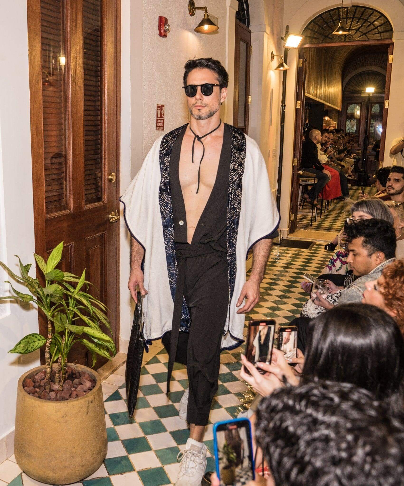 The Monarch - Linen Kimono Boho Tunic for men - Rave Clothing and Festival Outfit