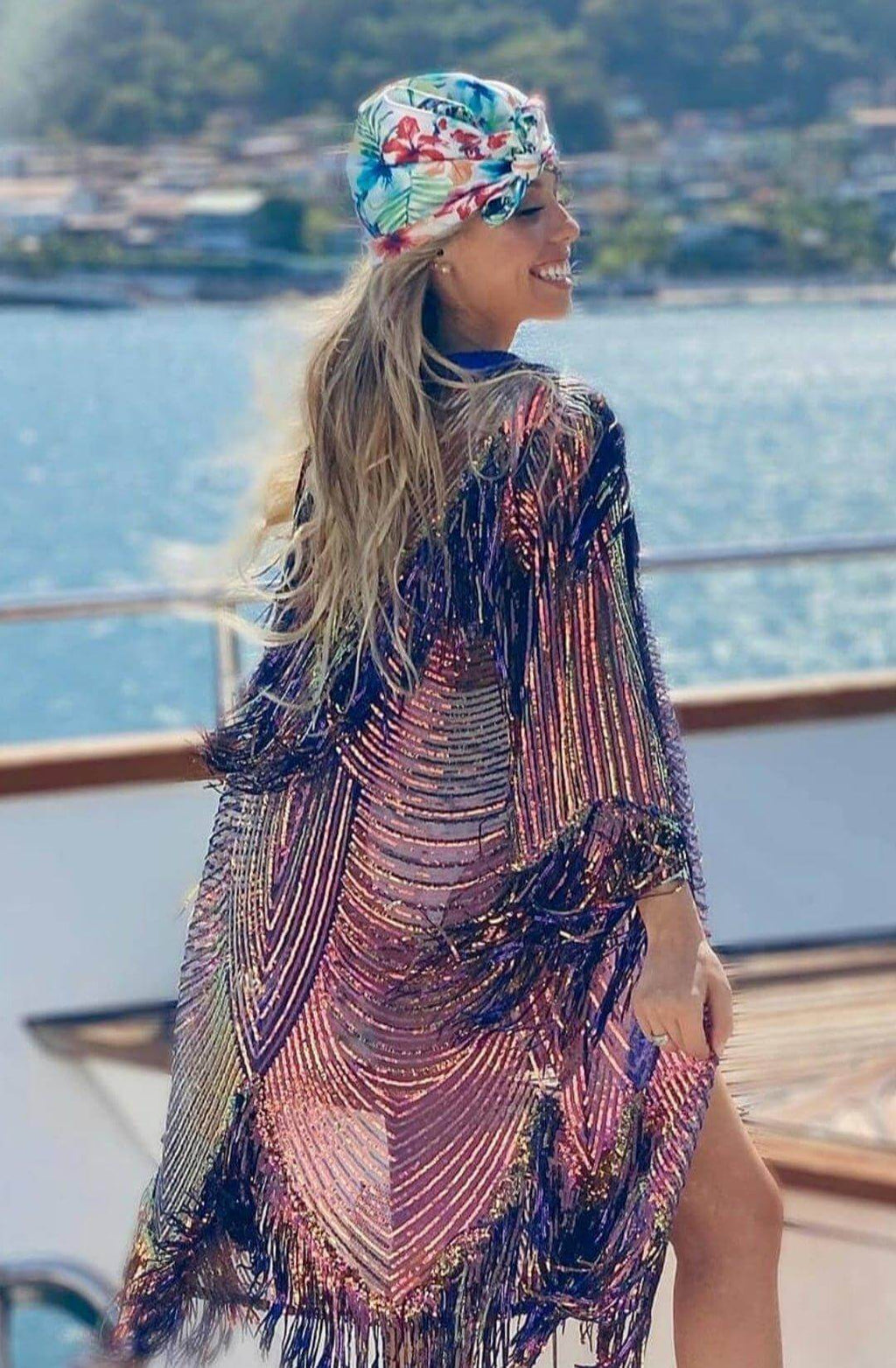 The Queen Kimono - Sequin Luxury Kimono - Bachelorette Robes