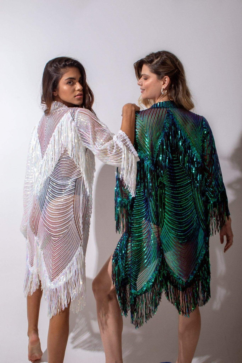 The Queen Kimono - Sequin Luxury Kimono - Bachelorette Robes