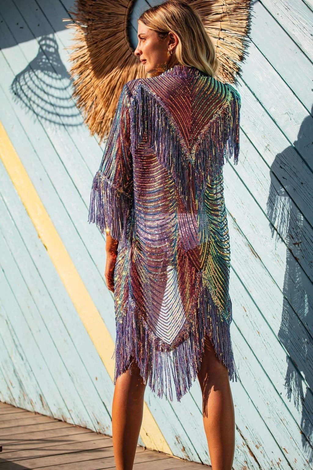 The Queen Kimono - Sequin Luxury Kimono - Bachelorette Robes
