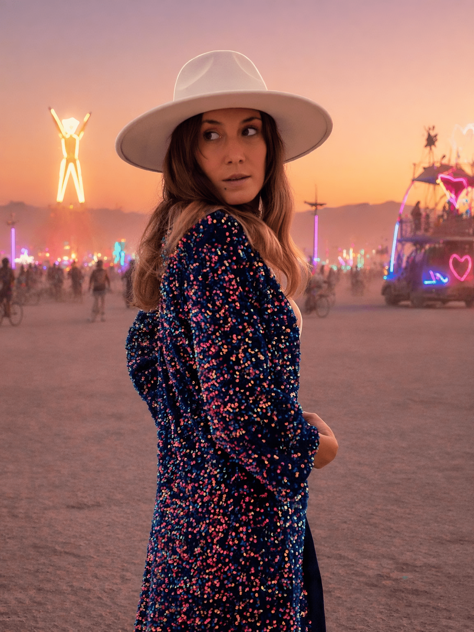 Velvet Rainbow Sequin Kimono